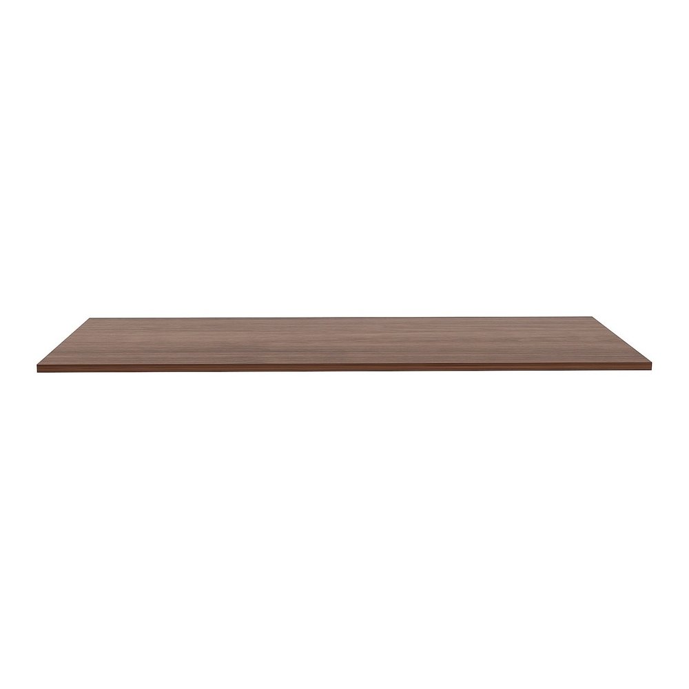 Lorell Relevance Series Tabletop - Walnut Rectangle, Laminated Top - Adjustable Height - 72" Table Top Width x 30" Table Top Depth x 1" Table Top Thickness - Assembly Required - 1 Each. Picture 3