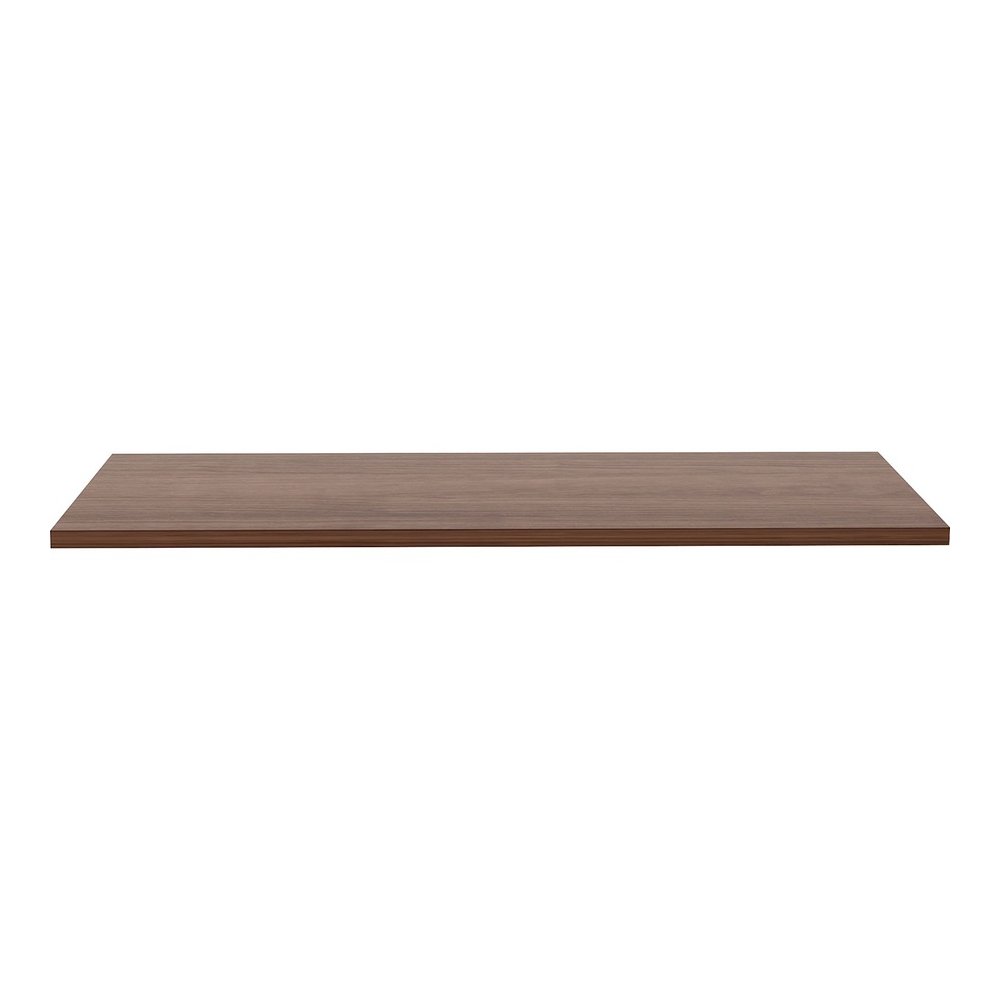 Lorell Relevance Series Tabletop - Walnut Rectangle, Laminated Top - 48" Table Top Length x 24" Table Top Width x 1" Table Top Thickness - Assembly Required - 1 Each. Picture 3