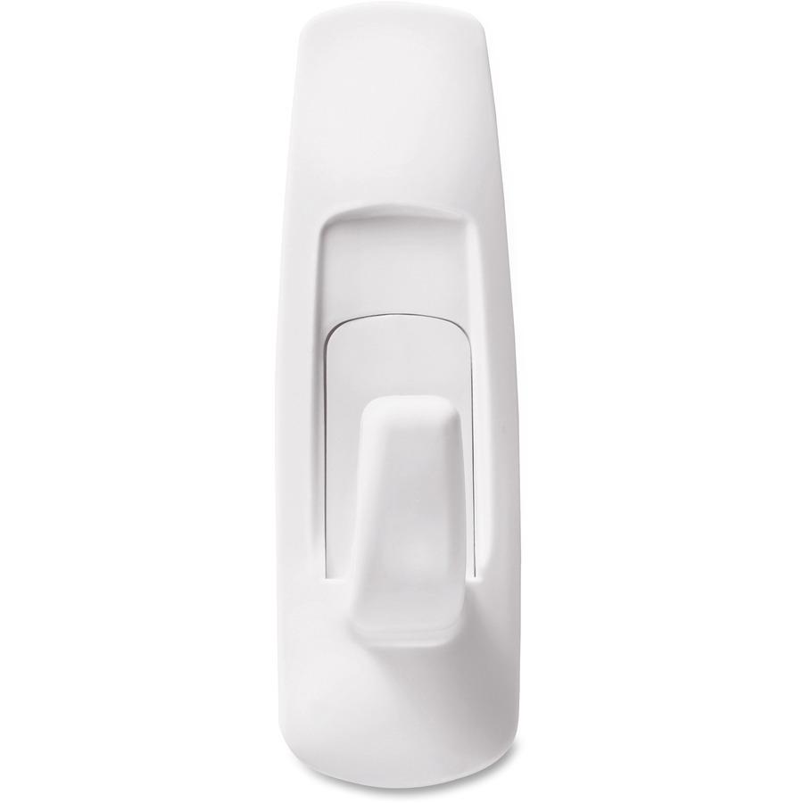 Command Large Utility Hook Mega Pack - 14 Hooks - 14 Large Hook - 5 lb (2.27 kg) Capacity - for Multipurpose, Paint, Wood, Tile - Plastic - White - 14 / Pack. Picture 7