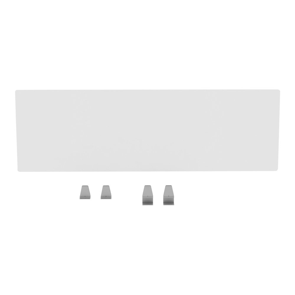 Lorell Relevance Series Modesty/Privacy Panel - 49.2" Width x 15.7" Height - Clear - 1 Each. Picture 2