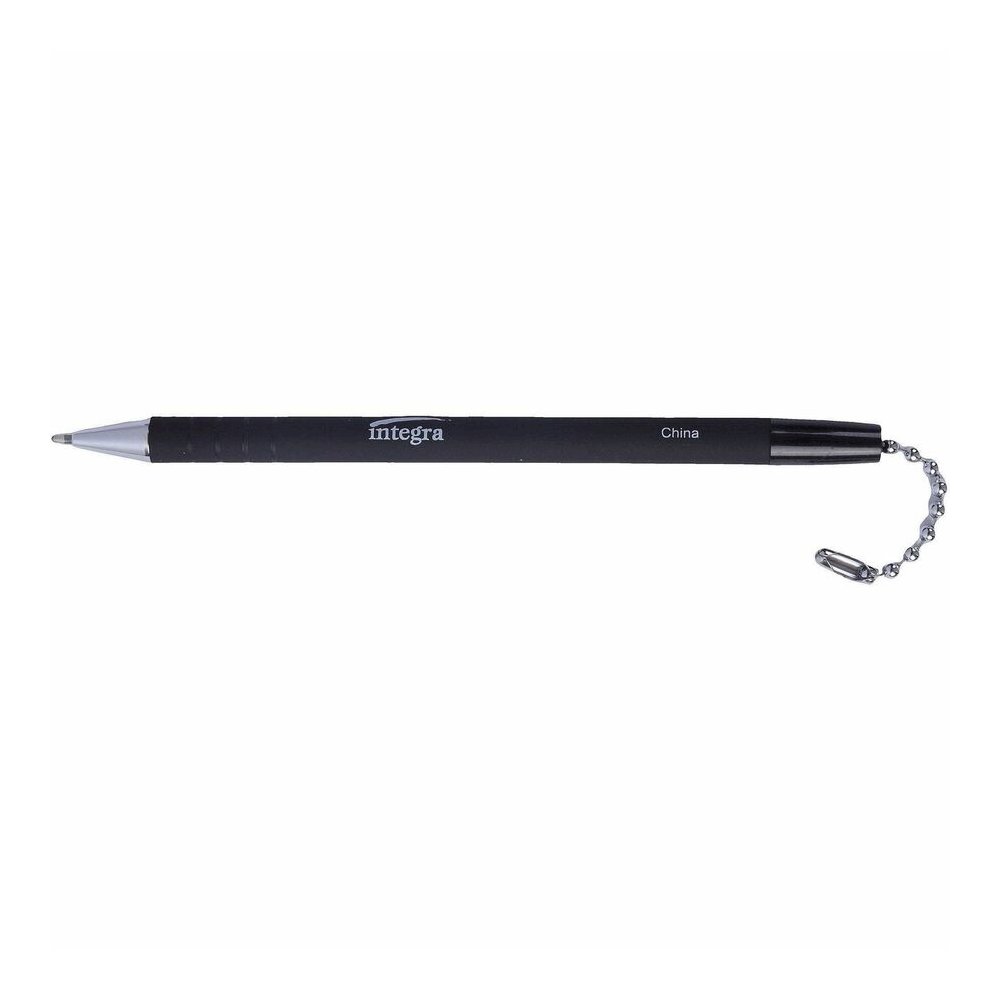 Integra Antimicrobial Replacement Counter Pen - Black Ink - Rubber Barrel - 12 / Box. Picture 2