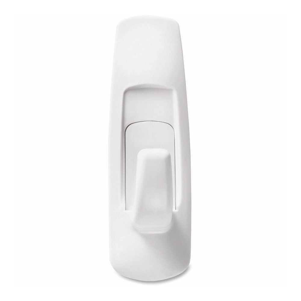 Command Medium Utility Hooks with Adhesive Strips - 3 lb (1.36 kg) Capacity - for Paint, Wood, Tile - White - 6/Pack - 2 / Bag. Picture 2