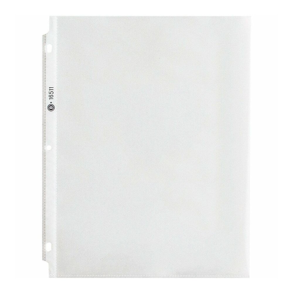 Business Source Sheet Protectors - For Letter 8 1/2" x 11" Sheet - 3 x Holes - Ring Binder - Top Loading - Rectangular - Clear - Polypropylene - 50/Box - 5 / Carton. Picture 3