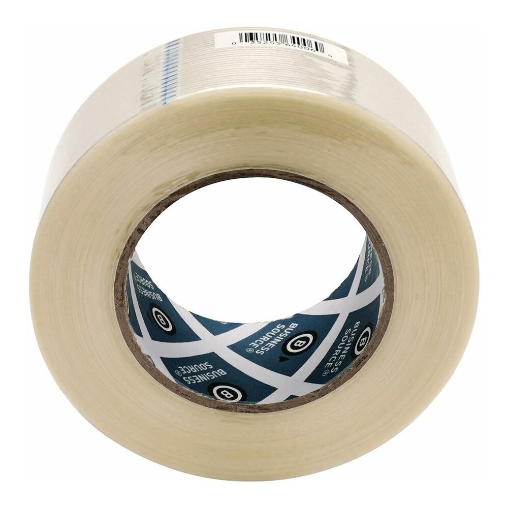 Business Source Filament Tape - 60 yd Length x 2" Width - 3" Core - White - Fiberglass Filament - For Reinforcing - 1 Roll. Picture 2
