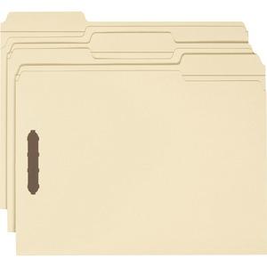 Business Source 1/3 Tab Cut Letter Recycled Fastener Folder - 8 1/2" x 11" - 2 Fastener - 10% Recycled - 50 / Box. Picture 7