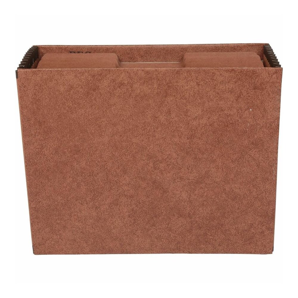 Business Source Letter Recycled Expanding File - 8 1/2" x 11" - 12 Pocket - Brown - 30% Recycled - 1 Each. Picture 2