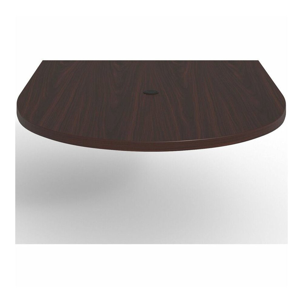 Lorell Prominence 2.0 Half-Racetrack Conference Tabletop - Mahogany Racetrack, Laminated Top - 60" Table Top Width x 48" Table Top Depth x 1.50" Table Top Thickness - Conferencing, Office - Assembly R. Picture 3