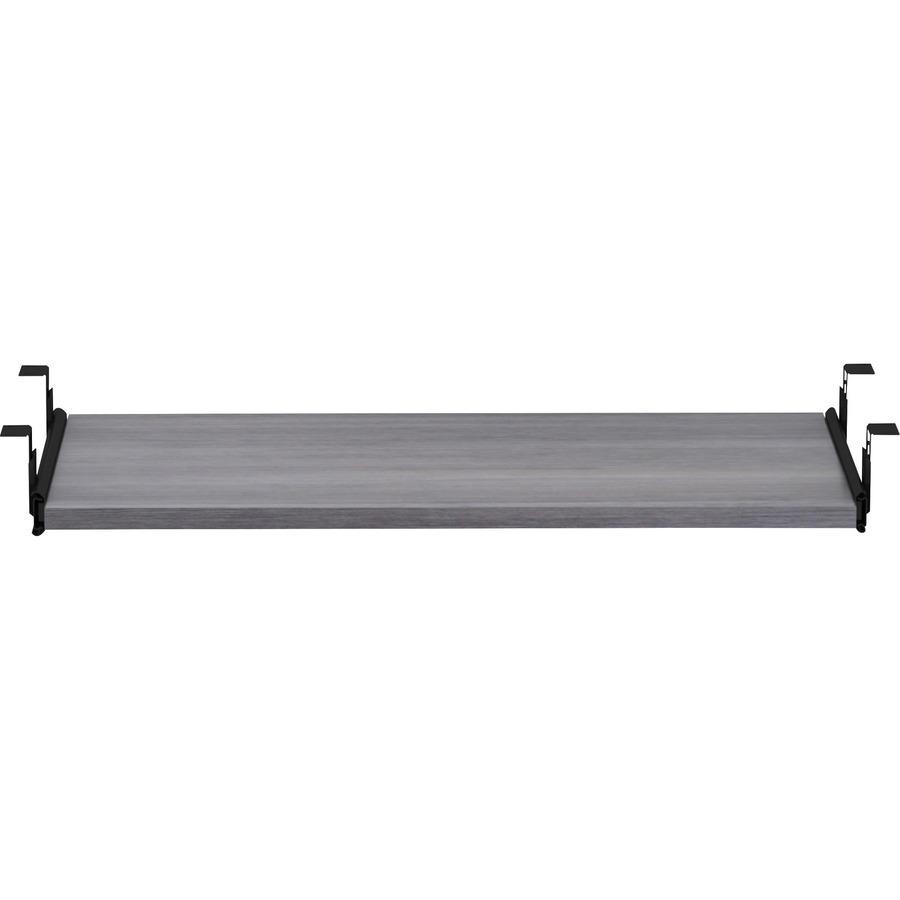 Lorell Universal Keyboard Tray - 15.4" Height x 26" Width x 0.7" Depth - Finish: Charcoal - Durable - 1 Each. Picture 4
