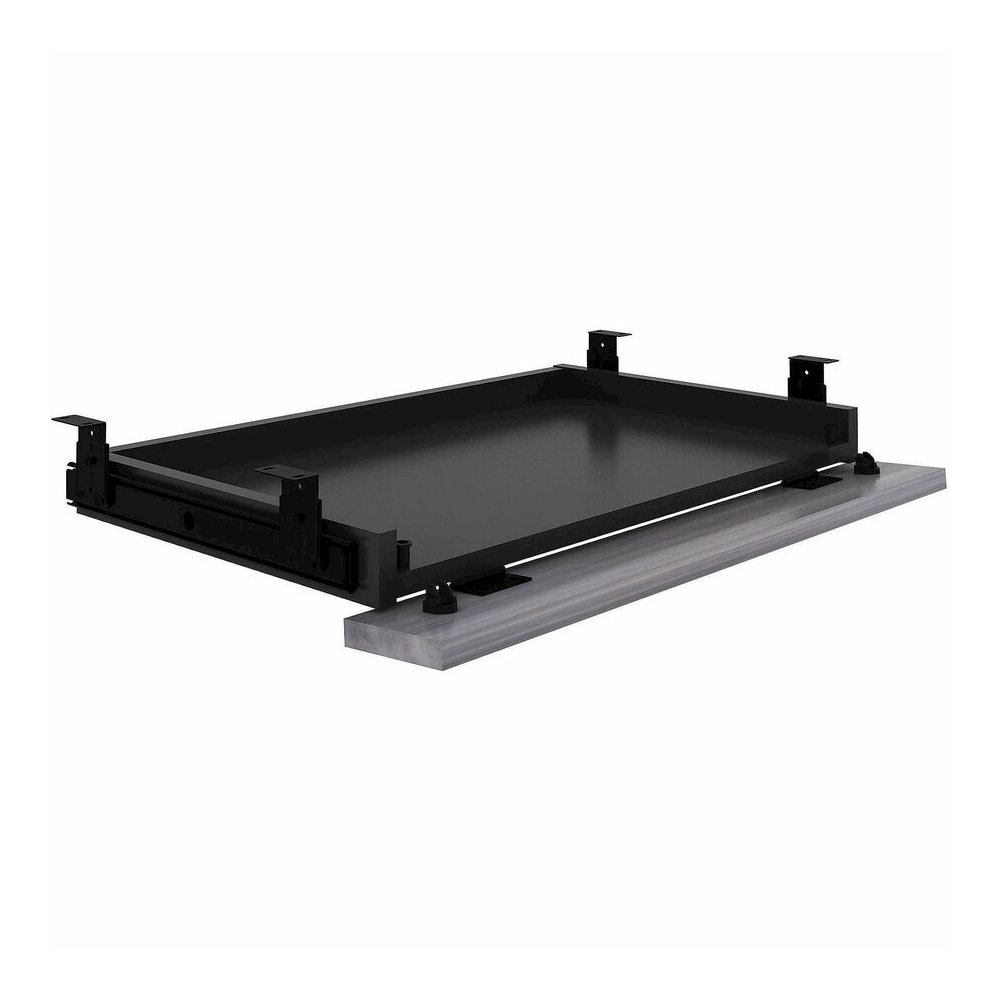 Lorell Universal Center Drawer - 5.1" Height x 16.7" Width x 28.4" Length - Finish: Weathered Charcoal - Durable - 1 Each. Picture 2
