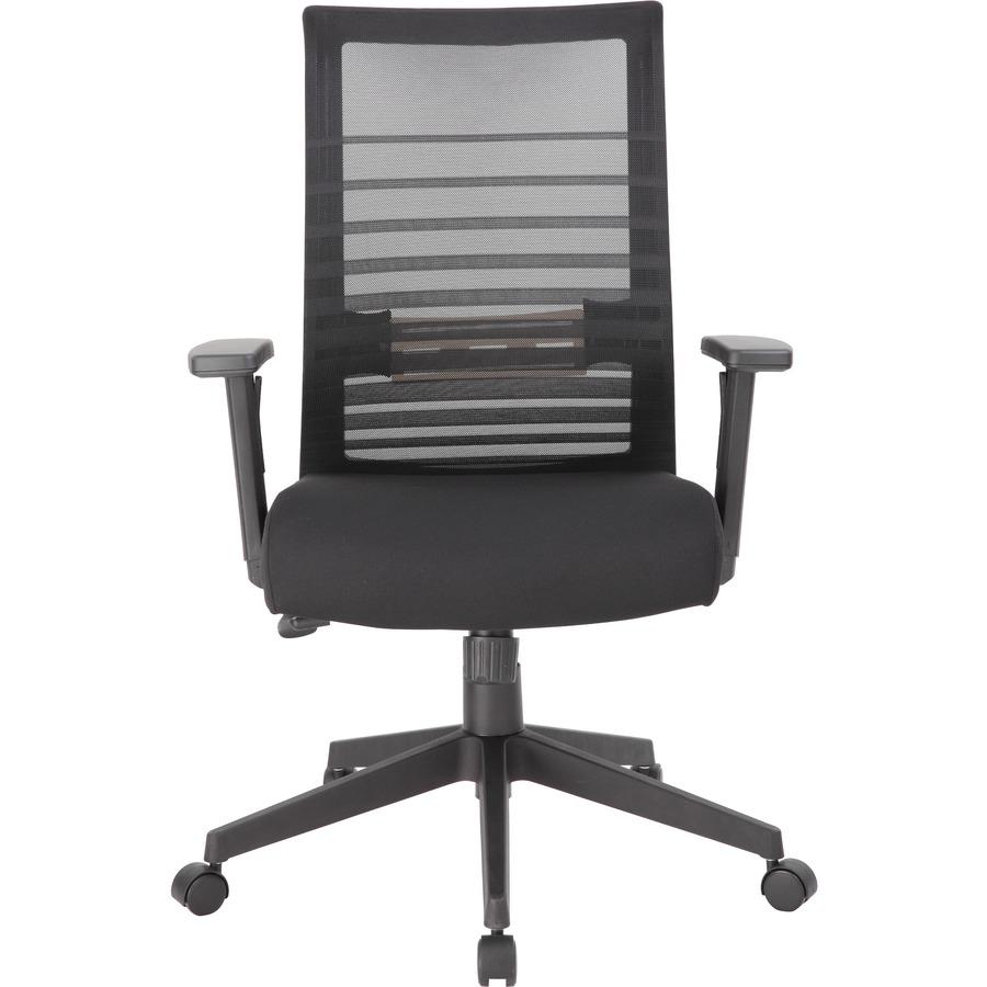 Boss Mesh Task Chair - Black Seat Color - Black Back Color - Mesh Back Material - Black Frame Color - 5-star Base - 1 Each. Picture 3
