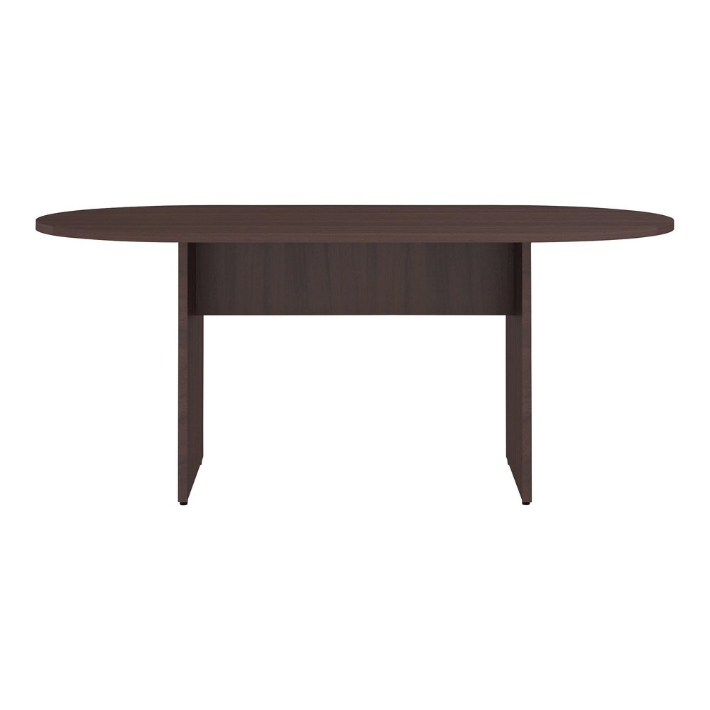 Lorell Essentials Oval Conference Table - Oval - 29.5" Height x 72" Width x 36" Depth x 1.3" Thickness - 1 Each. Picture 2