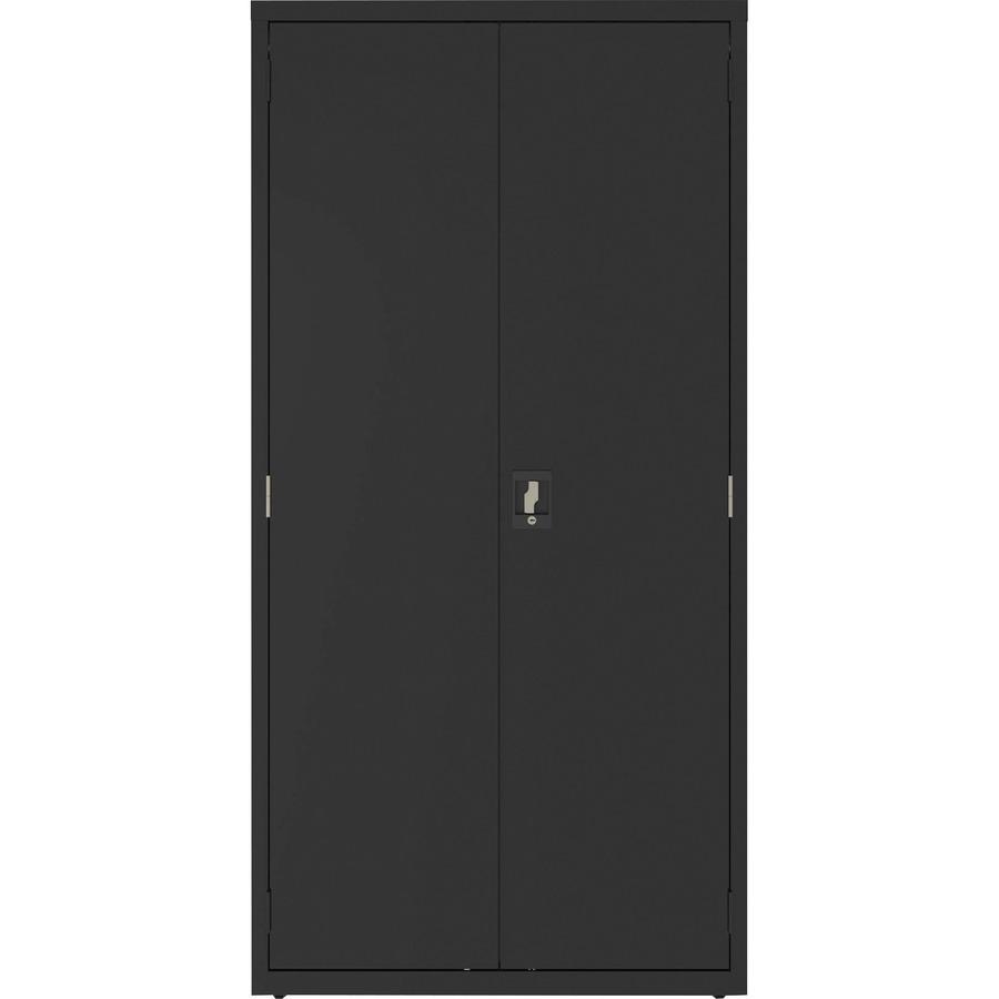 Lorell Fortress Series Janitorial Cabinet - 36" x 18" x 72" - 4 x Shelf(ves) - Hinged Door(s) - Locking System, Welded, Sturdy, Recessed Locking Handle, Durable, Removable Lock, Storage Space, Adjusta. Picture 4