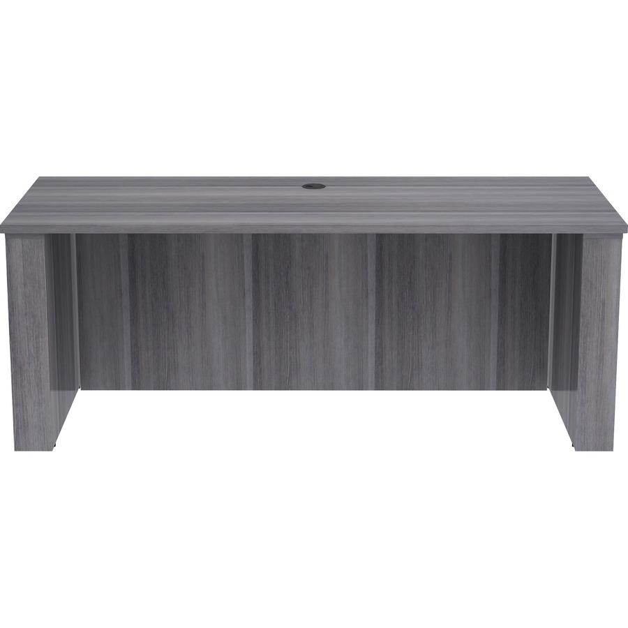 Lorell Essentials Series Sit-to-Stand Desk Shell - 0.1" Thickness Top, 49" Height x 72" Width x 29" Depth - Finish: Weathered Charcoal - Laminate Table Top - 1 Each. Picture 4