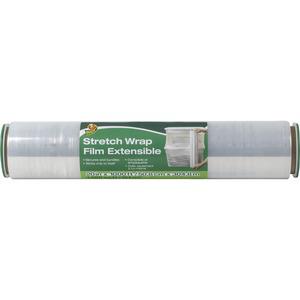 Duck Extensible Stretch Wrap Film - 20" Width x 1000 ft Length - Non-adhesive, Durable, Handle, Self-stick - Plastic Film - Clear - 1 Each. Picture 4