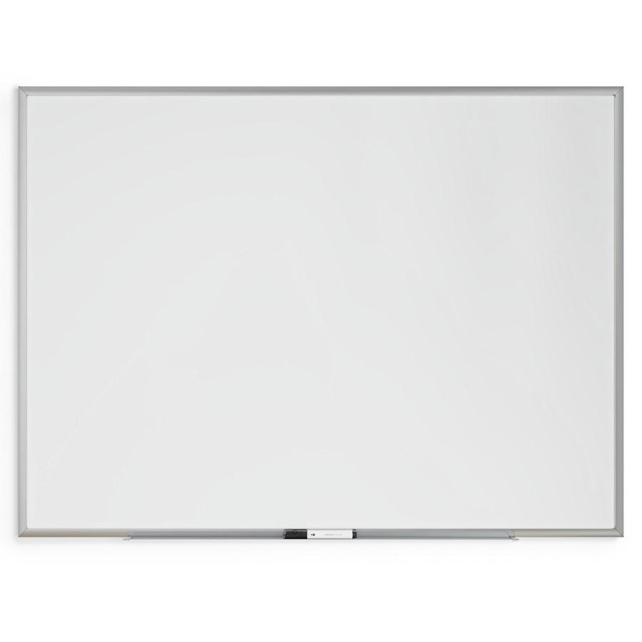 U Brands Magnetic Dry-Erase Board - 48" (4 ft) Width x 36" (3 ft) Height - White Painted Steel Surface - Silver Aluminum Frame - Rectangle - Horizontal/Vertical - Magnetic - 1 Each. Picture 4