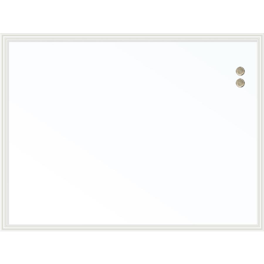 U Brands Magnetic Dry-Erase Board - 40" (3.3 ft) Width x 30" (2.5 ft) Height - White Painted Steel Surface - White Decor Frame - Rectangle - Horizontal/Vertical - Magnetic - Sturdy, Stain Resistant, G. Picture 4