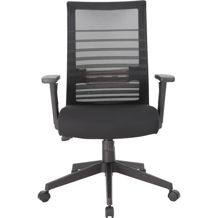 Lorell Removable Mesh Seat Cover - Fabric Seat - Black - Armrest - 1 Each. Picture 4