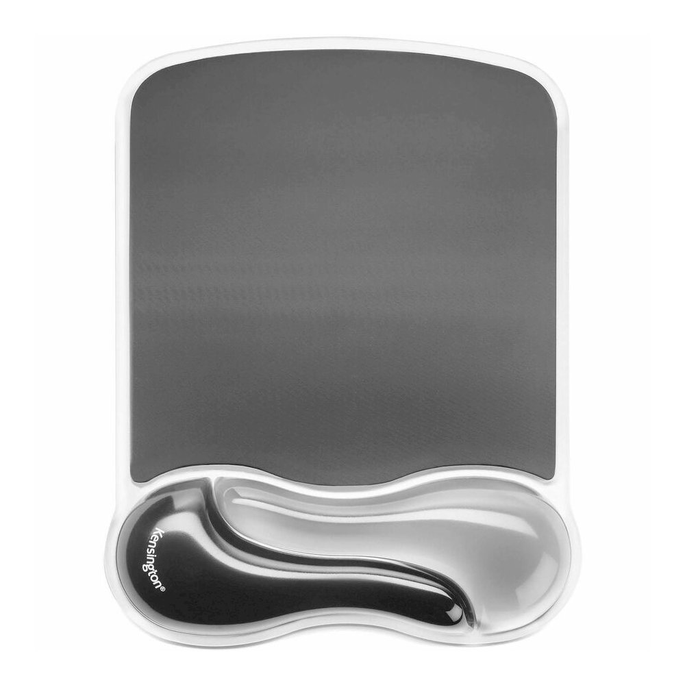 Kensington Duo Gel Mouse Pad Wrist Rest - 1.70" Height x 11.40" Width - Gray - Gel - 1 Each. Picture 3
