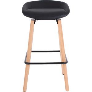 Lorell Modern Low-Back Stool - Low Back - Black - 1 Each. Picture 5