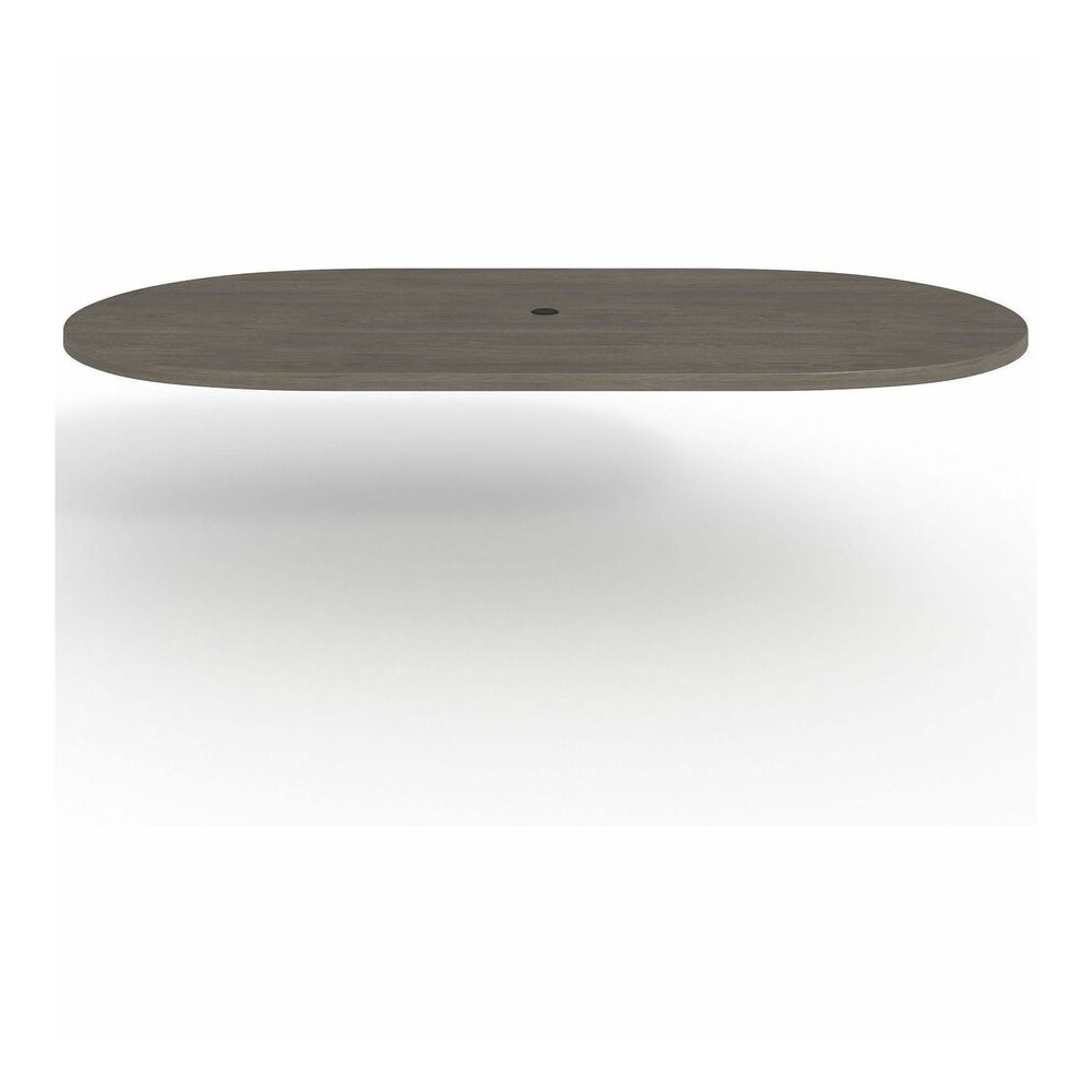 Lorell Prominence 2.0 Racetrack Conference Tabletop - Oval - 96" Width x 48" Depth, x 1.5" Thickness Top - Material: Particleboard - Finish: Gray - Laminated, Durable, Mar Resistant, Burn Resistant, I. Picture 3