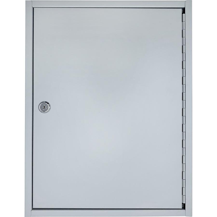Huron Slotted Heavy-duty Key Cabinet - Keyhole Slot, Heavy Duty, Durable - Gray - Steel. Picture 2