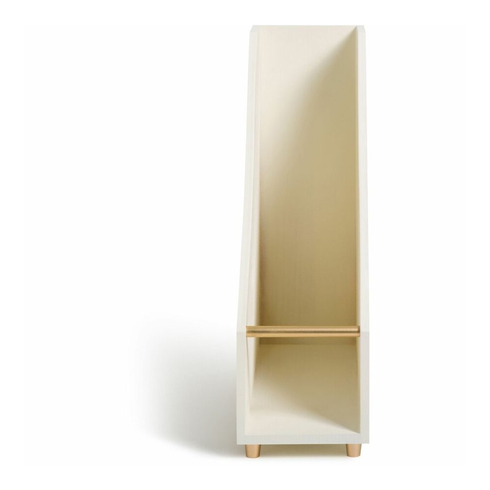 U Brands Juliet Magazine Holder - White - Pine Wood - 1 Each. Picture 2