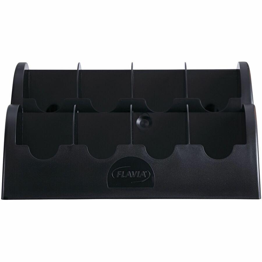 Flavia Freshpacks Small Merchandiser - 80 x Drink - Drawer Size : 10" - 4.40" Height x 13.60" Width x 13" Depth - Sturdy, Compact, Recyclable - Black - Plastic - 1 Each. Picture 4