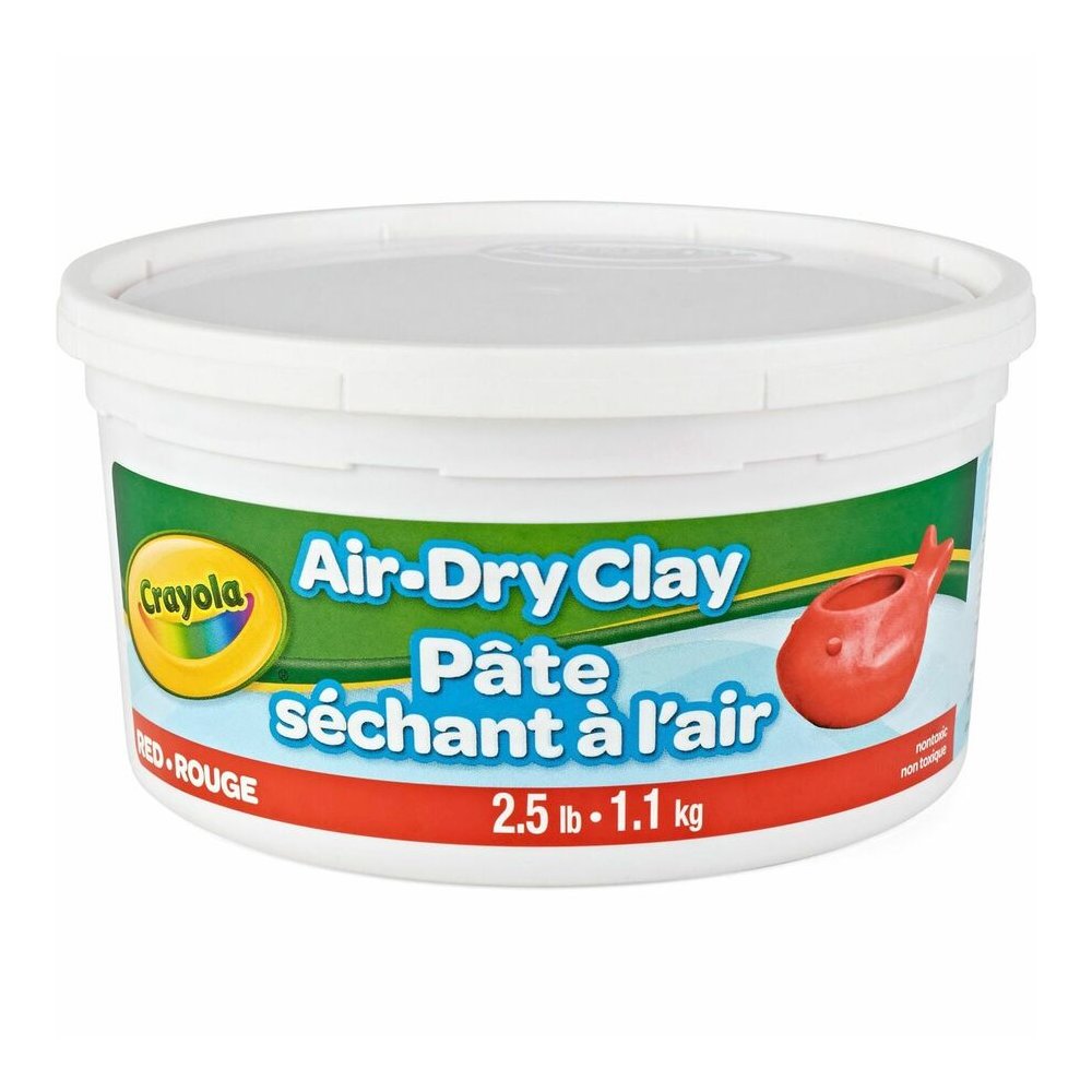 Crayola Air-Dry Clay - Art, Classroom, Art Room - Red - 1 Each. Picture 3