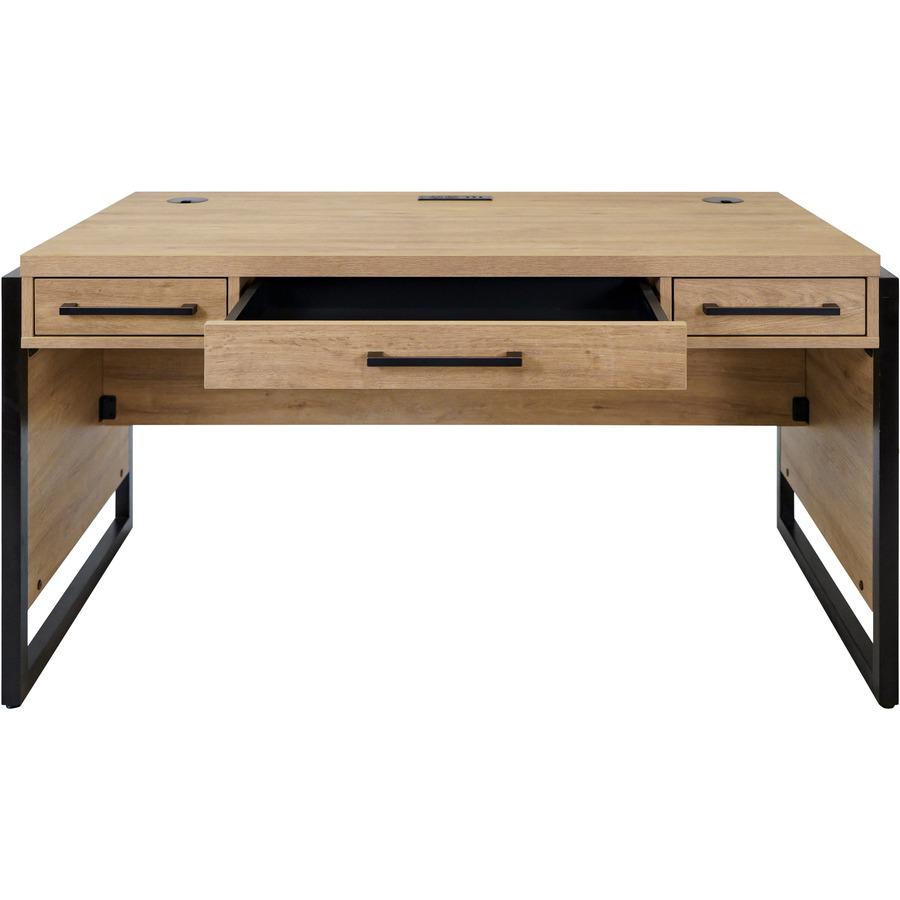 Mason Modern Wood Laminate Office Desk. Picture 3