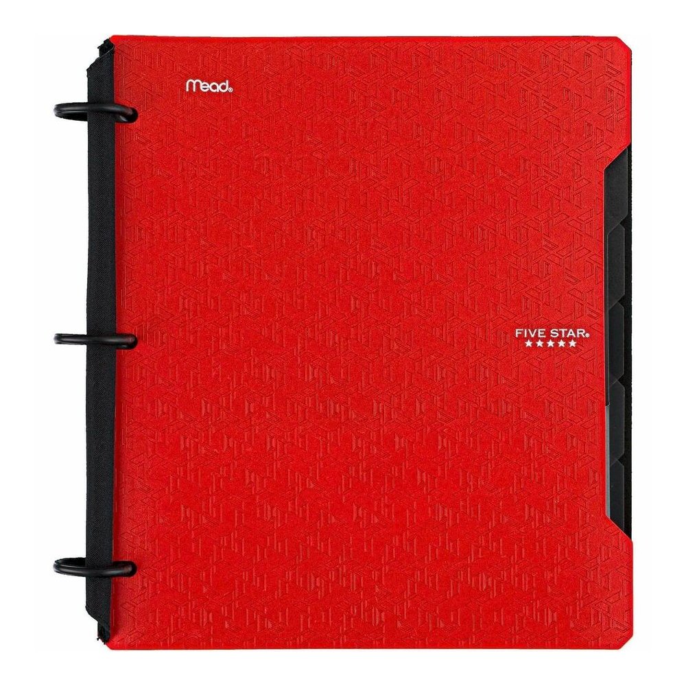 Mead Five Star Flex Hybrid NoteBinder - 1" Binder Capacity - 200 Sheet Capacity - Pocket: 2 - 5 Divider - Plastic - Multi-colored - TechLock Ring, Durable, Foldable - 1 Each. Picture 3