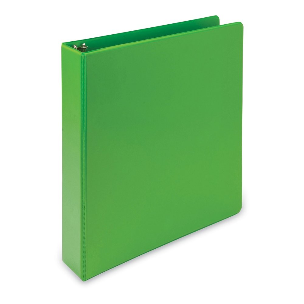 Samsill Earth's Choice Plant-based View Binders - 1 1/2" Binder Capacity - Letter - 8 1/2" x 11" Sheet Size - 3 Ring - Fastener: Round Ring - Chipboard, Polypropylene, Plastic - Lime - Recycled - Bio-. Picture 2