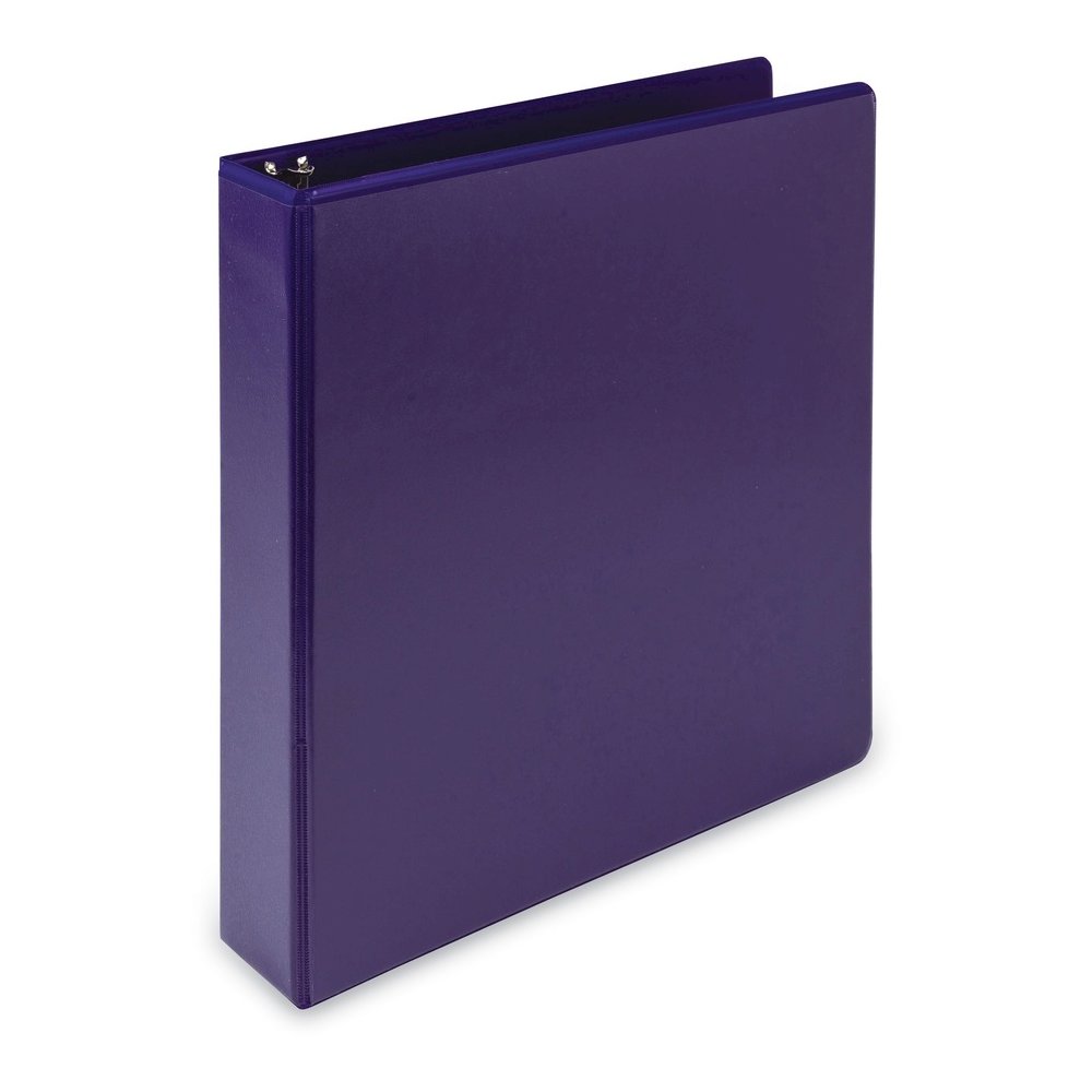 Samsill Earth's Choice Plant-based View Binders - 1 1/2" Binder Capacity - Letter - 8 1/2" x 11" Sheet Size - 3 Ring - Fastener: Round Ring - Chipboard, Polypropylene, Plastic - Purple - Recycled - Bi. Picture 4