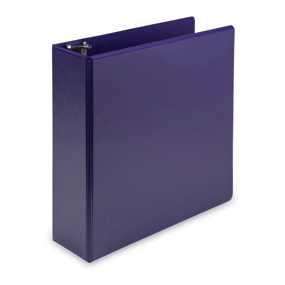Samsill Earth's Choice Plant-based View Binders - 3" Binder Capacity - Letter - 8 1/2" x 11" Sheet Size - 3 Ring - Fastener: Round Ring - Chipboard, Polypropylene, Plastic - Purple - Recycled - Durabl. Picture 4