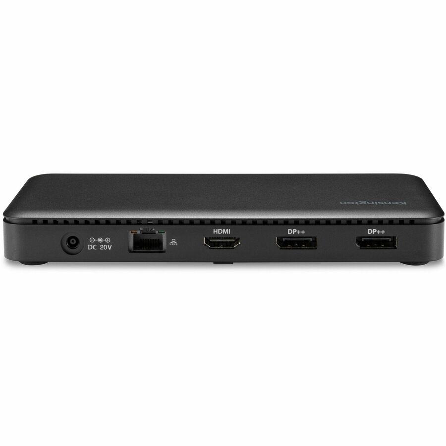 Kensington USB-C Triple Video Docking Station - for Notebook, Monitor - USB Type C - 3 Displays Supported - 4K, Full HD - 3840 x 2160, 1920 x 1080 - USB Type-C - Black - Wired - Windows 10 - 85W. Picture 6