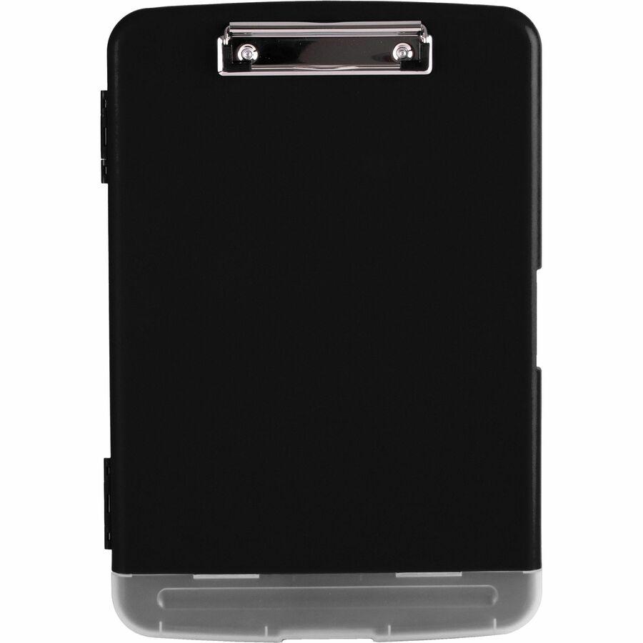 Business Source Storage Clipboard - Storage for 160 Sheet - Plastic - Black - 1 Each. Picture 3