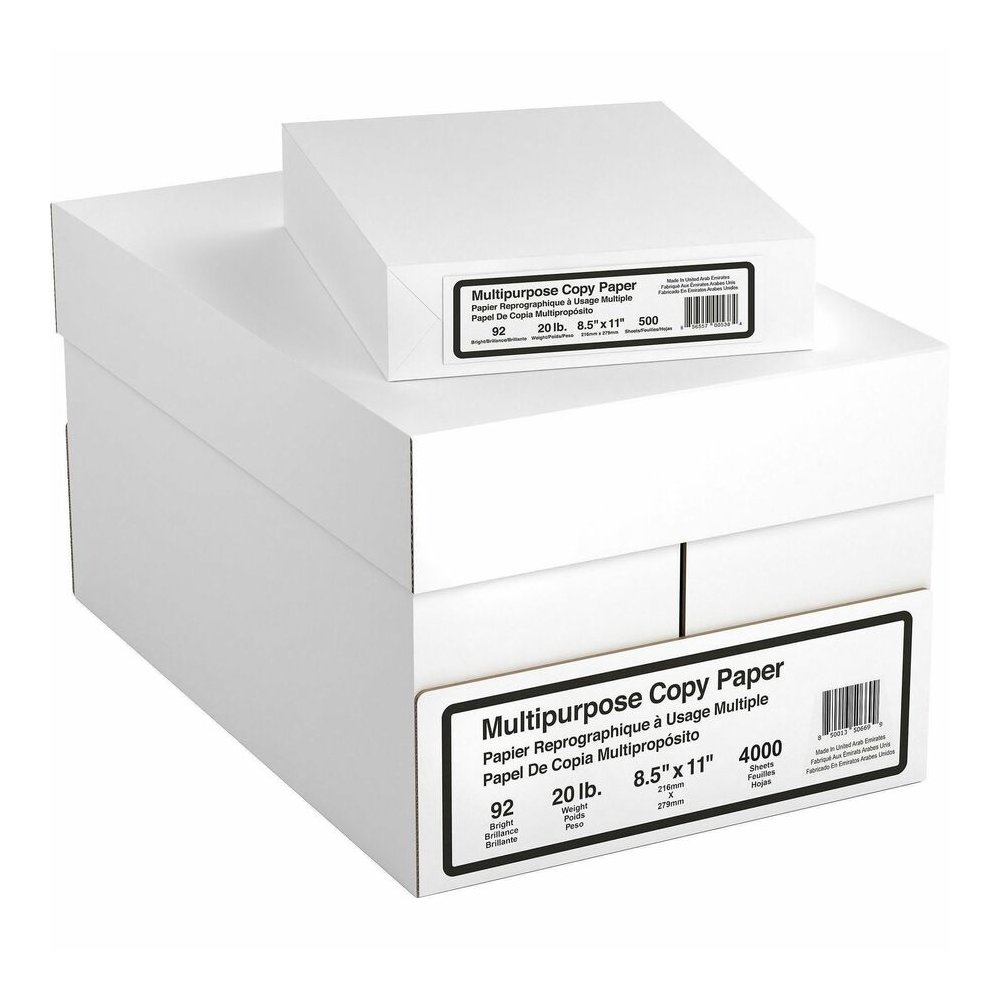 Special Buy Economy 20 lb Copy Paper - 8 1/2" x 11" - 20 lb Basis Weight - White - 500 Sheets per Ream - 48 / Pallet. Picture 3