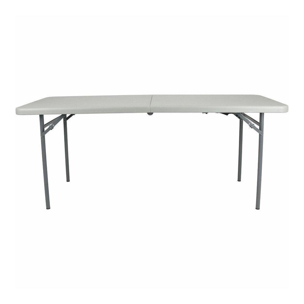 National Public Seating Industrial Fold-in-Half Tables - Speckled Gray Rectangle Top - Four Leg Base - 4 Legs - 700 lb Capacity - 60" Table Top Length x 30" Table Top Width x 1.70" Table Top Thickness. Picture 4