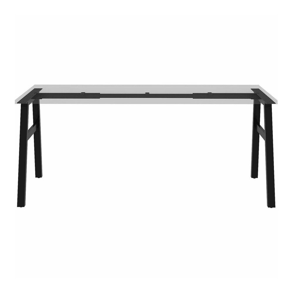 Lorell Table Base - Powder Coated A-shaped, Black Base - 28.50" Height x 71.60" Width x 23.20" Depth - Metal Base Material - 1 Each. Picture 2