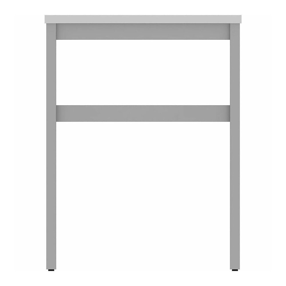 Lorell Table Base - Powder Coated H-shaped, Silver Base - 28.50" Height x 71.60" Width x 23.20" Depth - Metal Base Material - 1 Each. Picture 2