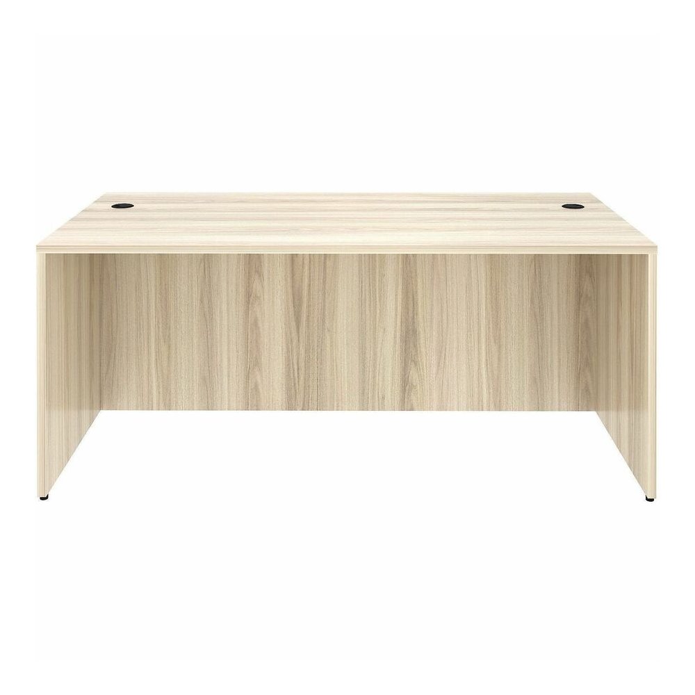 Lorell Essentials Retangular Desk Shell - 29.50" Height x 70.90" Width x 35.40" Depth - Assembly Required - Modern Elm - 1 Each. Picture 2