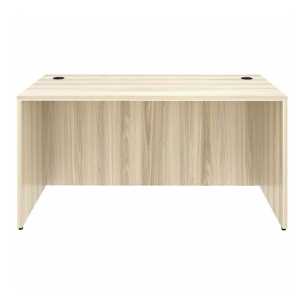 Lorell Essentials Retangular Desk Shell - Assembly Required - Modern Elm - 1 Each. Picture 2