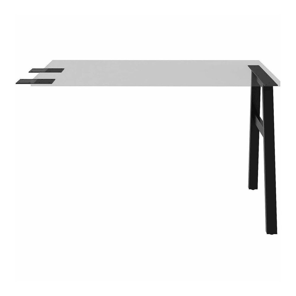 Lorell Adjustable Table Leg Bases & Returns - Assembly Required - Black - 1 / Each. Picture 3