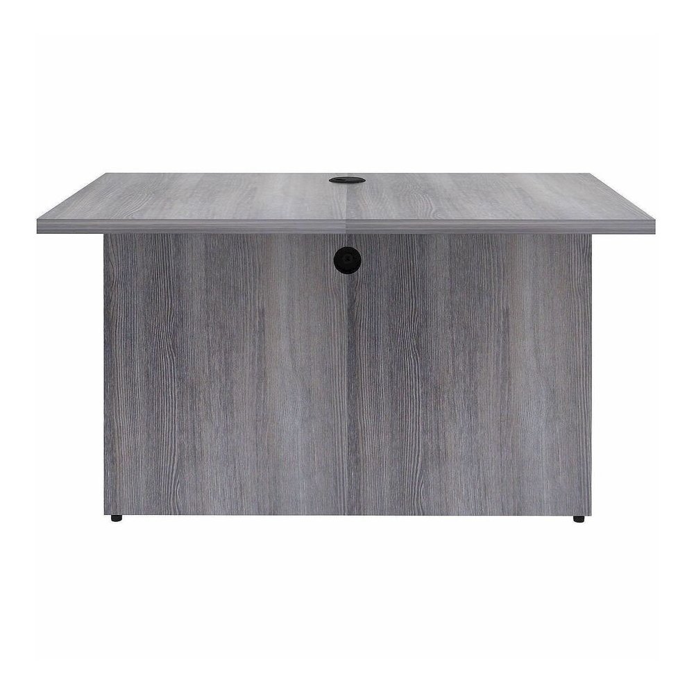 Lorell Weathered Charcoal Laminate Desking - 29.5" Height x 42" Width x 24" Depth, 1" Thickness Top - Finish: Weathered Charcoal - Weathered Charcoal, Laminate Table Top - Laminated, Cam Lock, Durable. Picture 2