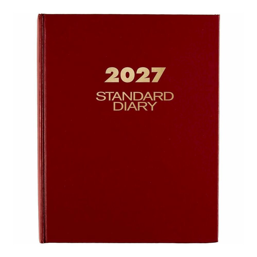 At-A-Glance Standard Diary Diary - Medium Size - Business - Julian Dates - Daily - 12 Month - January 2024 - December 2024 - 1 Day Single Page Layout - 7 1/2" x 9 1/2" White Sheet - Case Bound - Vinyl. Picture 4