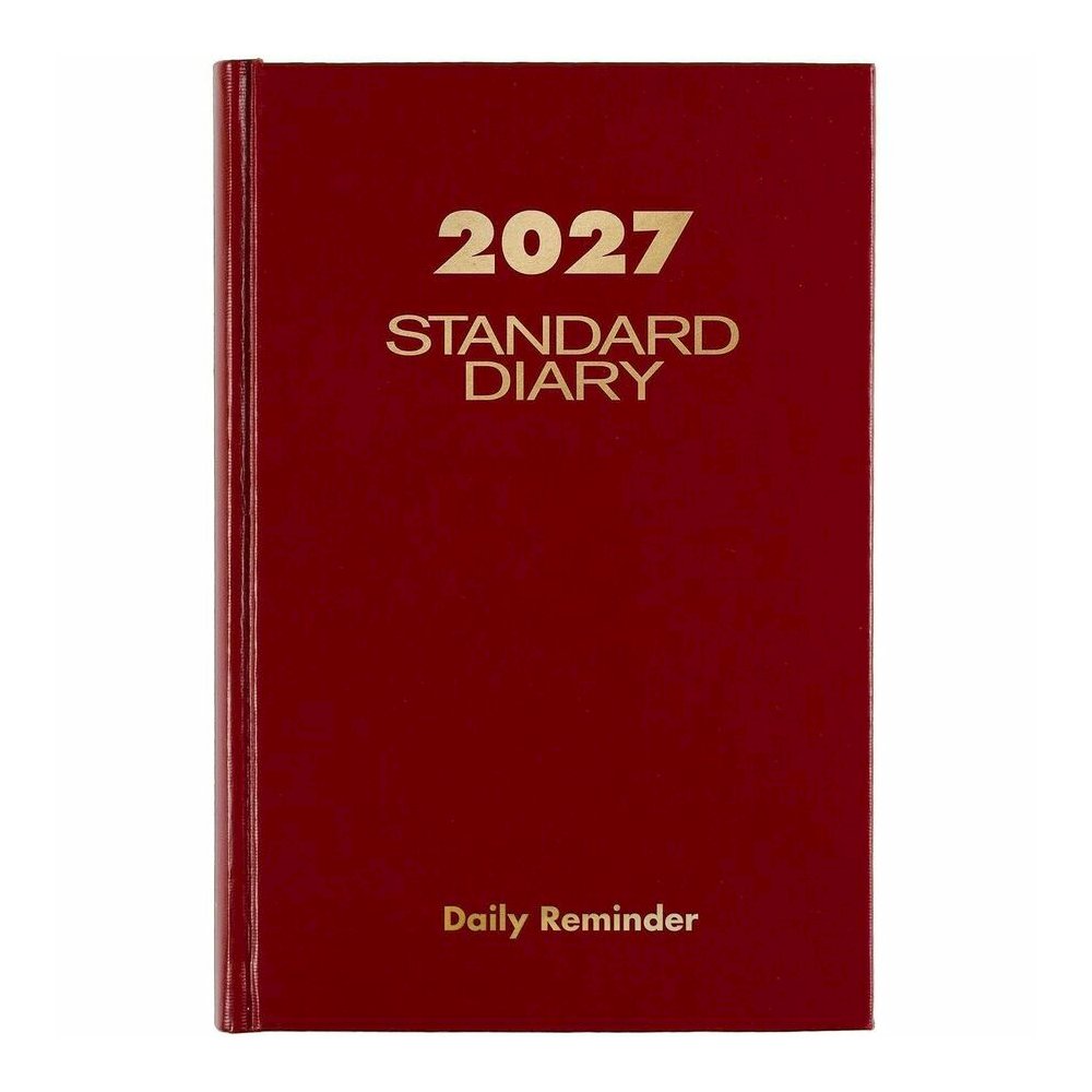 At-A-Glance Standard Diary Reminder - Small - Business - Julian Dates - Daily - 12 Month - January 2026 to December 2026 - 1 Day Single Page Layout - 5 1/2" x 8" Sheet Size - Case Bound - Vinyl - Red . Picture 2