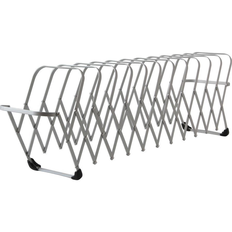 LEE Flexible Expandable Collator/Sorter/File - 12 - 7" Width x 11" Depth%Desktop - Silver - Aluminum - 1 Each. Picture 4