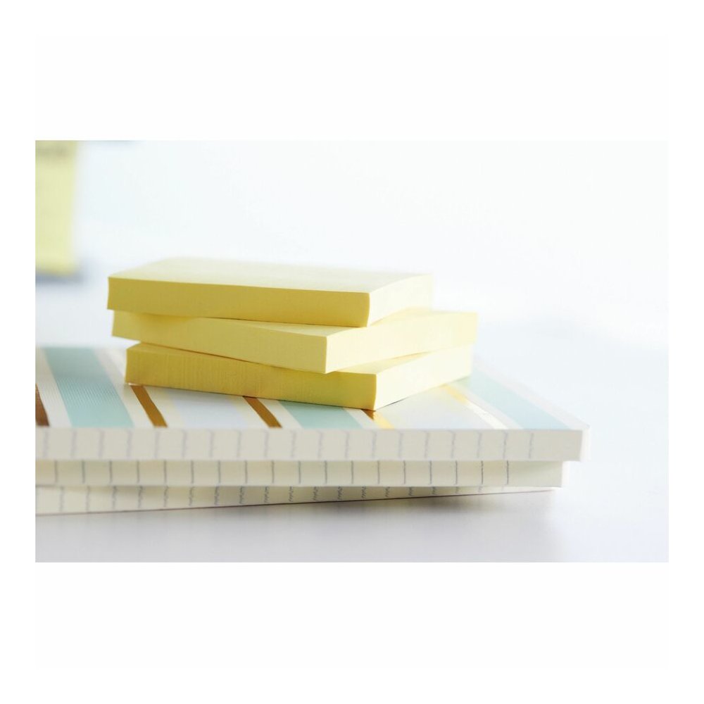 Post-it&reg; Notes Original Notepads - 3" Flag/Note Width x 3" Flag/Note Length - Square - 100 Sheets per Pad - Unruled - Canary Yellow - Paper - Self-adhesive, Repositionable - No - 12 / Pack. Picture 5