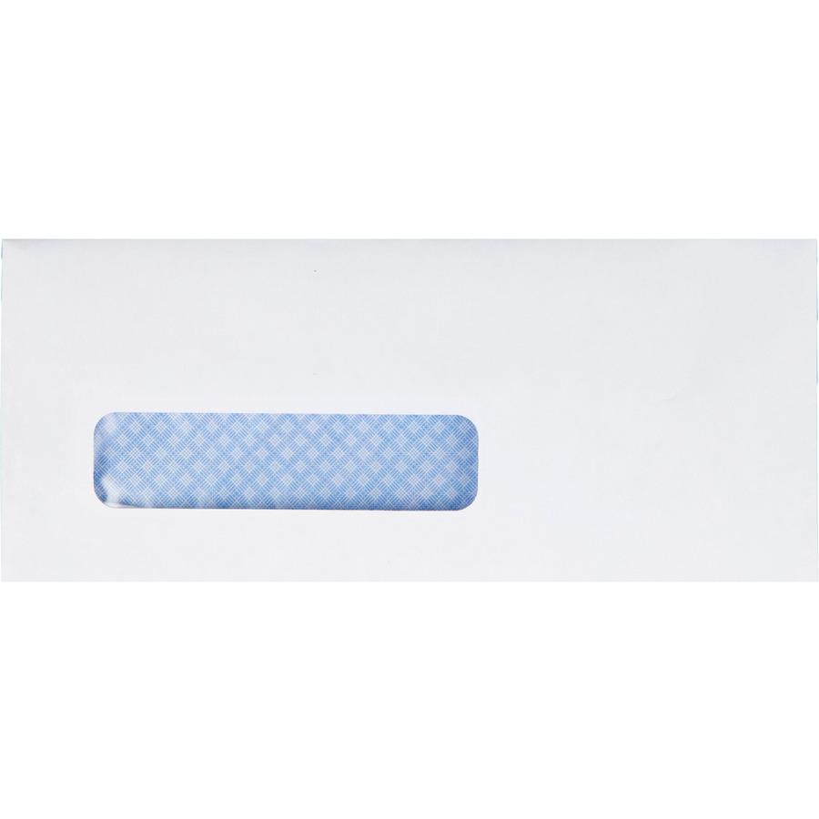 Quality Park No. 8-5/8 Single Window Security Tinted Check Envelope - Single Window - #8 5/8 - 3 5/8" Width x 8 5/8" Length - 24 lb - Gummed - White - Wove - 500 / Box. Picture 7