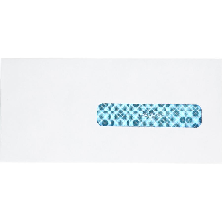 Quality Park HCFA-1500 Claim Form Envelopes - Single Window - #10 1/2 - 4 1/2" Width x 9 1/2" Length - 24 lb - Gummed - Wove - 500 / Box - White. Picture 6