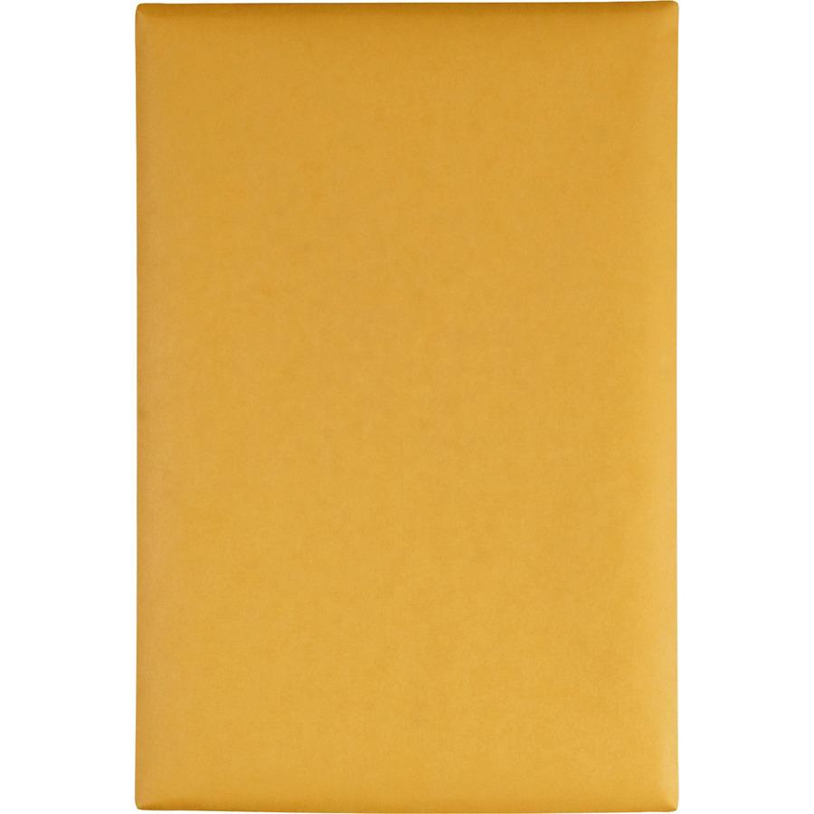 Quality Park 6 x 9 Clasp Envelopes with Deeply Gummed Flaps - Clasp - #55 - 6" Width x 9" Length - 28 lb - Gummed - Kraft - Kraft - 100 / Box. Picture 2